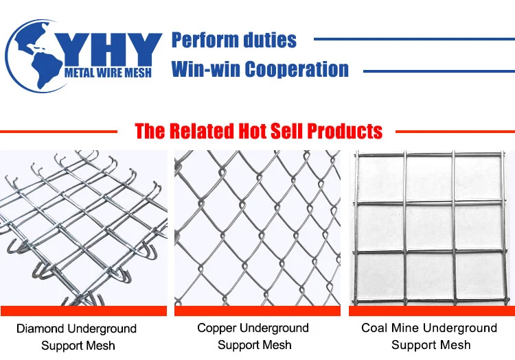 100 mm Hole Opening Galvanized Welded Mesh for Underground Mine Support