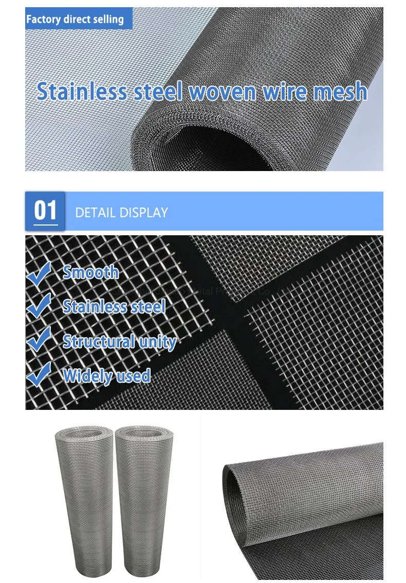 Factory Stainless Steel/Copper/Filter/Square/Dutch Weave/Mining/Metal Wire Mesh